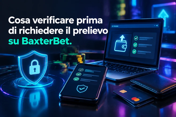 Cosa verificare prima di richiedere il prelievo su BaxterBet