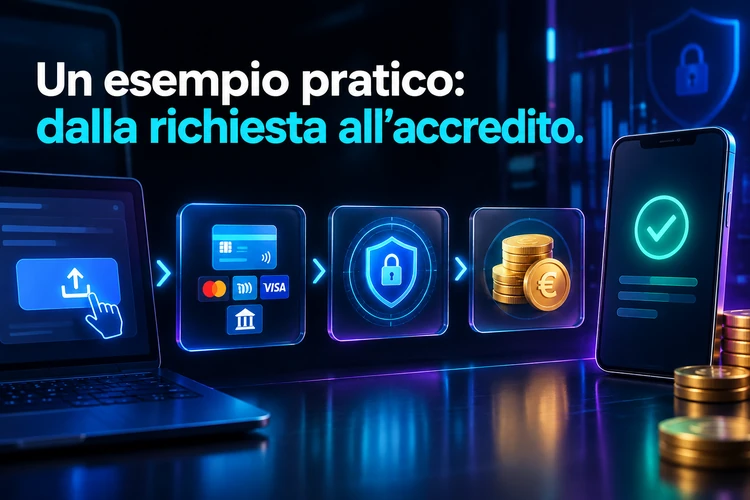 Un esempio pratico: dalla richiesta all'accredito